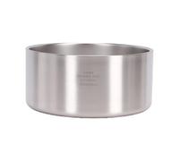 Fdit Bol pour Animaux de Compagnie en Acier Inoxydable, Plat d'alimentation au Design Approfondi à Large Bord incurvé avec Base Antidérapante et Coussin en Silicone pour Chiens et Chats (Moyen 32oz