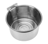 Fdit Bol Suspendu en Acier Inoxydable 304 pour Animaux de Compagnie, Grande capacité 22x22x11.5cm, Cage pour Chien, Distributeur d'eau pour Chiens et Chats
