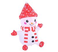 Fdit Bonhomme de Neige Gonflable de 3,9 Pieds, Bonhomme de Neige de Noël éclairé par LED avec Indice d'étanchéité IP44 et Ventilateur intégré pour Ambiance Festive de Fête en (Prise UE 220-240v)