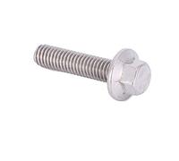 Fdit Bouchon de fixation à bride hexagonale en acier inoxydable 304 Boulons principaux de machine à laver 10 Pcs pour l'équipement de communication (M6*25)