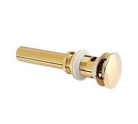 Fdit Bouchon pour Canalisation Escamotable en Laiton, Bouchon pour Canalisation D'évier de Cuisine de Salle de Bains avec Trou de Trop-plein, pour la Plupart des Lavabos, éviers,