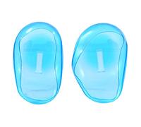 Fdit Bouclier de Couvercle D'oreille de Couleur Vive en Plastique Clair Durable pour Protection de Coiffure de Cheveux 2pcs Protégeurs D'edits Bleus