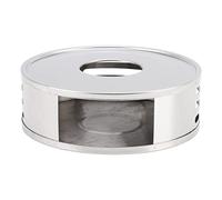 Fdit Bougeoir Chauffe-Théière en Acier Inoxydable, Design Creux pour thé, café, Lait avec Brillante, élégant et Durable (Trou Transversal)