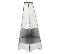 Fdit Bougeoir Ouragan, Bougie Chauffe-Plat en Métal -Vent, Ambiance Chaleureuse pour Chauffe-Mains, Construction en Fer Robuste pour Bar, café, Salon, Décoration de Mariage