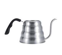 Fdit Bouilloire à café en Acier Inoxydable, Bec Col de Cygne pour un Versement Précis avec Thermomètre intégré, Poignée Ergonomique, capacité 1 L 1,2 L pour Cuisinière à Gaz (Ponçage plus