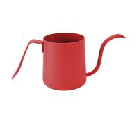 Fdit Bouilloire à café Portable en Acier Inoxydable, Pour le Bureau, la Maison et les Voyages, Bouilloire à Col de Cygne de 250ml, Accessoires de Préparation du café (rouge)