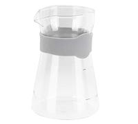 Fdit Bouilloire à café, Versez sur la Cafetière, Cafetière en Verre à Haute Teneur en Borosilicate avec Balance pour le Brassage Goutte à Goutte à la Main à la Maison et au café (Transparente)