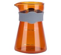 Fdit Bouilloire à café, Versez sur la Cafetière, Cafetière en Verre à Haute Teneur en Borosilicate avec Balance pour le Brassage Goutte à Goutte à la Main à la Maison et au café (BROWN)