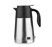 Fdit Bouilloire de Voiture Portable de 1200 Ml, Bouteille de Chauffe-eau en Acier Inoxydable 304 avec Mise Hors Tension Automatique et Poignée D'isolation Thermique pour les Voyages, (24V)