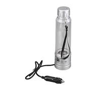 Fdit Bouilloire électrique de Voiture, Chaudière à Eau Portable 12 V 24 V avec Protection contre les Surtensions et Verre de qualité Alimentaire, pour Préparer du thé, du café, du (SILVER)