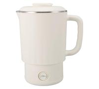 Fdit Bouilloire électrique de Voyage, Chaudière à Eau Portable en Acier Inoxydable 600 W 600 Ml avec Contrôle Intelligent de la Température, pour thé café Camping Hôtel Extérieur (Prise UE 220V)