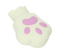 Fdit Bouillotte en Silicone Patte D'ours pour Soulager les Douleurs Musculaires et la Douleur, Bouillotte D'hiver Portable pour Usage au Bureau (Jaune clair)