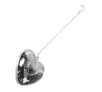 Fdit Boule à Facettes Brillante en Forme de Cœur pour la Décoration de Fête, Boule à Facettes en Matériau de qualité Supérieure avec Chaîne à Crochet, Idéal pour Les Amis et Les