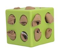 Fdit Boule à Renifler pour Chien, Jouet D'enrichissement pour Chien, Tapis de Puzzle, Distributeur de Friandises Multifonctionnel et Sûr avec Nez de Recherche de Nourriture pour Un (Green)