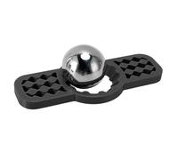 Fdit Boule de Refroidissement de café à Saveur Améliorée en Acier Inoxydable, pour Whisky, Cocktail, Support pour Amoureux du café à la Maison Inclus (BLACK)