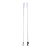 Fdit Bouteaux Verticaux Remplacement de Bâton Accessoire D'ouvre-fenêtres Robuste pour Utilisation à Domicile 2pcs Blanc Fibre Glass Blind Wands (43,2 cm / 17in)