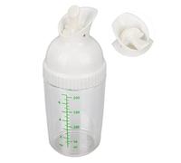 Fdit Bouteille de Mélangeur de Vinaigrette, Shaker de Vinaigrette, Bouteille de Vinaigrette 200 Ml Shaker de Vinaigrette Récipient de Vinaigrette (Blanc)