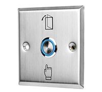 Fdit Bouton de Déverrouillage de Porte en Acier Inoxydable, Facile à Utiliser, pour Système de Contrôle D'accès à la Maison ou au Bureau