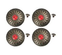 Fdit Boutons Arrière à Vis Tournesol 30mm, Boutons Décoratifs Vintage avec Métal Rouge Turquoise pour Sacs, Mode sécurisé Léger