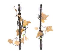 Fdit Branches de Reptiles en Plastique 2 Pièces avec Ventouses, Décor d'escalade de Branches d'arbre Vif pour Terrarium, Accessoire de Cachette et d'escalade pour la Décoration de L'