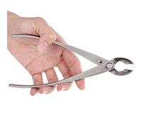 Fdit branches, Outil de Jardin en Acier Inoxydable avec Bord Rond Concave pour la des Racines de Loupe de bonsaï, Poignée Ergonomique