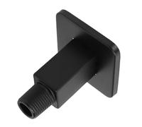 Fdit Bras de Douche Droit Noir 8,5 Cm Extension de Douche Carrée en Acier Inoxydable 304 à Montage au Plafond avec Entrée 1/2 NPT Sortie G1/2 pour la Plupart des Pommes de
