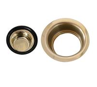 Fdit Bride et Bouchon D'évier, Blocs de Construction en Cuivre pour Broyeur de Déchets de Cuisine, Type à Clipser, Finition Dorée, Double Usage pour évier de Cuisine (cuivre)