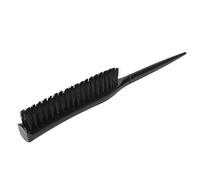Fdit Brosse à cheveux poilue et lumineuse, design ergonomique portable pour une utilisation facile (noir)