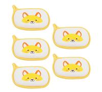 Fdit Brosse de Bain en éponge Douce pour bébé, Motif de Dessin animé, Brosse en Coton pour Bébés et Tout-petits, Paquet de 5