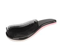 Fdit Brosse de Détacheur de Masse Douce Confuse de la Brosse à Cheveux Douce pour Coiffure Rose Rose pour les Cheveux Simples Abs Tpee Blanc Gradient