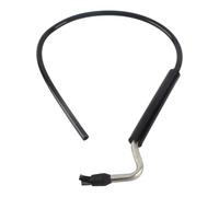 Fdit Brosse de Nettoyage pour Machine à café, Tuyau Noir à Angle Réglable avec Têtes de Brosse en Nylon et Fil D'acier titanisé, 2 Connecteurs de Tuyau en Silicone pour une Meilleure
