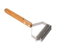 Fdit Brosse de Toilettage Professionnelle Double Face pour Chien en Acier Inoxydable pour épiler les Animaux de Compagnie (L)