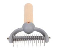 Fdit Brosse pour Animaux de Compagnie, élimine Facilement les Nœuds, épilation Efficace pour le Toilettage Quotidien, Matériau en Hêtre (L)