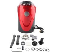 Fdit Broyeur de Déchets de Cuisine avec capacité de 1,5 L et Interrupteur | Système de Broyage en Acier Inoxydable, Double Couche Sept étapes, Moteur de 1 , Protection contre la Surcharge par le Bas,