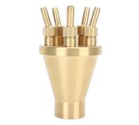 Fdit Buse de fontaine à eau en cuivre, tête d'arrosage universelle réglable pour le jardin avec buse de pulvérisation poreuse (G1 pouces)