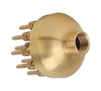 Fdit Buse de Fontaine, Arroseur de Pulvérisation D'eau Réglable à 3 Couches en Laiton avec Matériau de qualité Supérieure, pour Paysage Aquatique de Piscine de Parc D'étang de Jardin (G1.5in)