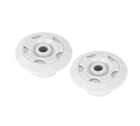 Fdit Buse de Refoulement ABS pour Piscine, Lot de 2, Jet de Retour d'eau Rotatif à 360° pour Piscines, Débit Réglable avec Plaque Frontale Amovible