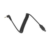 Fdit Câble de Déclenchement de Télécommande D'appareil Photo N3 Cordon en Spirale Exquis pour D610 D5200 D3300 DF pour Déclencheur de Flash 2,5 Mm Plastique Noir 16 G 1 X Câble de Déclenchement