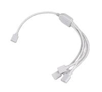 Fdit Câble D'extension ARGB, Configuration Plug and Play, Large compatibilité avec la Carte Mère pour Châssis D'ordinateur, Refroidisseur de Processeur et Ventilateur ARGB 5V (White)