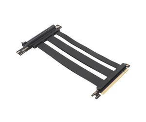 Fdit Câble D'Extension Haute Vitesse PCI E 4.0 X16, Adaptateur à 90 Degrés pour Plates-Formes de Jeu, Extension GPU Noir (20cm)
