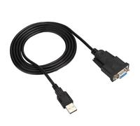 Fdit Câble USB 2.0 vers RS232 Câble de Port Série USB 2.0 à RS232 Convertisseur DB9 Câble de Connecteur Femelle Universel 1,5m
