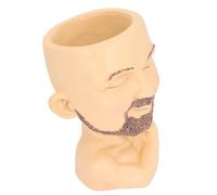 Fdit Cache-pot avec homme musculin - Vase bien formé avec visage masculin - Décoration de salon - 17 x 11 cm - Avec visage d'homme et trou de drainage (couleur chair)