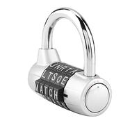 Fdit Cadenas à Code à 5 Chiffres, Haute sécurité, Verrouillage par Mot de Passe, pour Valise, Voyage, Alliage de Zinc/chromé (SILVER)