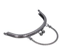 Fdit Cadre de Fermoir de Sac à Main, Cadre en Métal sculpté Rétro de 6,5 Pouces pour la Fabrication de Portefeuilles et de Sacs à Main, Fermoir de Sac Décoratif en Alliage de Fer (Pistolet