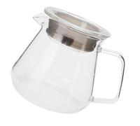 Fdit Cafetière en Verre, Cafetière Transparente avec Poignée Résistante à la Chaleur et Base Antidérapante, Diamètre de Bouche de 8,5 Cm pour Barista à Domicile et Préparation du (300ML)