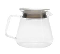Fdit Cafetière en Verre, Cafetière Transparente avec Poignée Résistante à la Chaleur et Base Antidérapante, Diamètre de Bouche de 8,5 Cm pour Barista à Domicile et Préparation du (500ML)