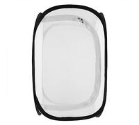 Fdit Cage de Reproduction, Cage de Papillon Pliable Portable Cage de Papillon ventilé Maison de Papillon Réutilisable Cage en Acier Inoxydable avec Poignée Supérieure