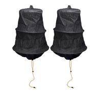 Fdit Cage D'essaims D'abeilles en Denim Noir, Catcher D'essaims D'abeille à L'épreuve des Intempéries pour les Apiculteurs à L'extérieur, 2pcs Matériaux Apiculteurs