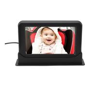 Fdit Caméra de Voiture pour bébé, écran de 5 Pouces, Moniteur de Siège de Voiture à Vision Nocturne Grand Angle de 140 Degrés avec Configuration Facile pour la sécurité de la