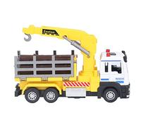 Fdit Camion Forestier, Jouet Amusant, Modèle de Véhicule Forestier Interactif pour Les Enfants de Plus de 6 Ans, Matériau en Alliage (Yellow)